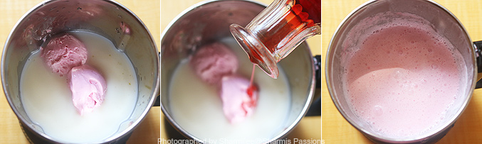 How to make rose milkshake recipe - Step2