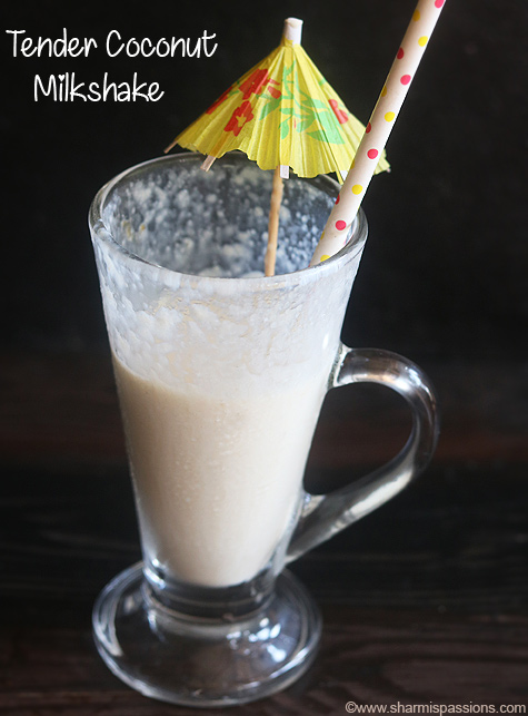 tender coconut milkshake recipe
