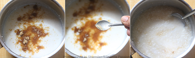 How to make millet sweet porridge bowl recipe - Step5