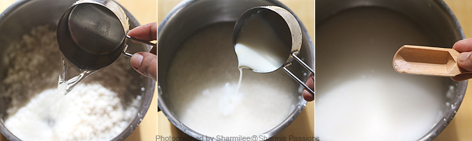 How to make millet sweet porridge bowl recipe - Step2