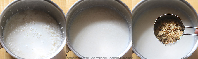 How to make millet sweet porridge bowl recipe - Step4