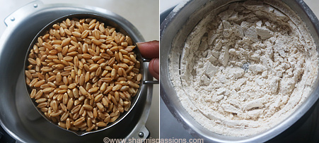 Homemade wheat flour