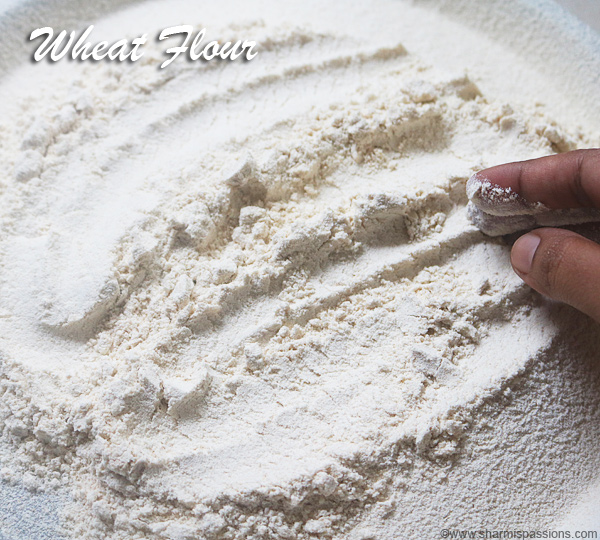 Homemade wheat flour after sieve
