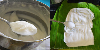 How to make ada in banana leaf for ada pradhaman - Step2