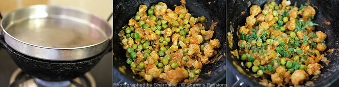 Gobi Matar Curry Recipe - Step4