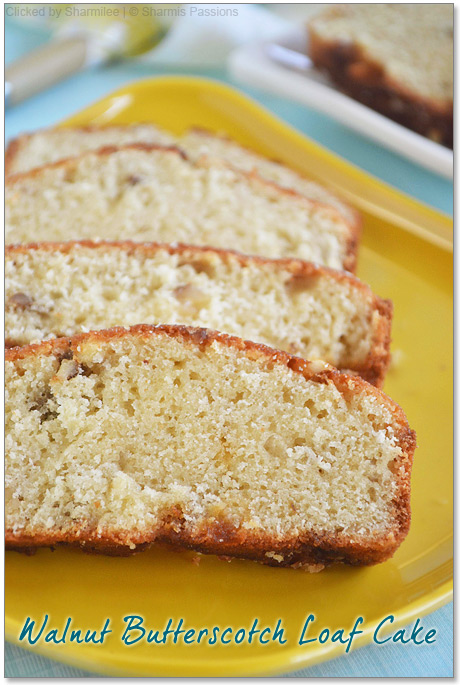 Walnut Butterscotch Loaf Cake Recipe