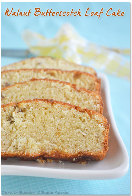 Walnut Butterscotch Loaf Cake Recipe