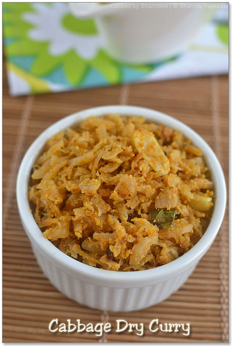 Cabbage Dry Curry Recipe
