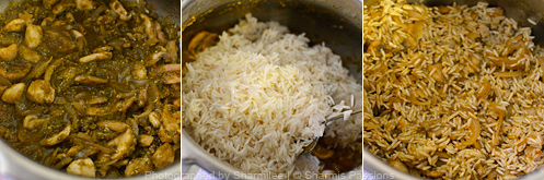 How to make mushroom biryani - Step4