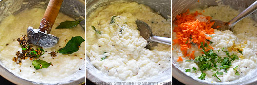 How to make curd rice - Step3