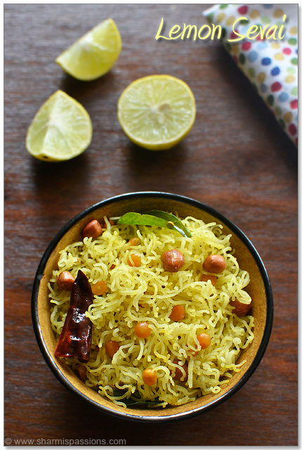 Lemon Sevai - Lemon Idiyappam Recipe