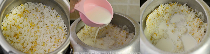 How to make Paal Pongal Recipe - Step2