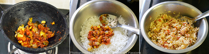 How to make tomato rice - Step3
