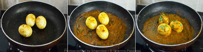 How to make egg masala - Step3