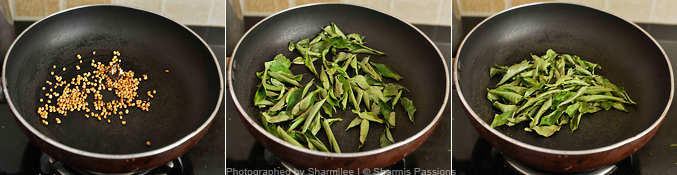 How to make curry leaves chutney - Step1