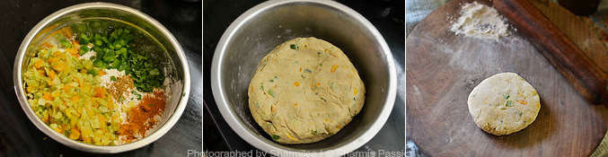 How to make vegetable paratha - Step2