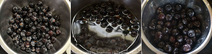 How to make grape Granita - Step1
