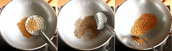 How to make sambar powder - Step2