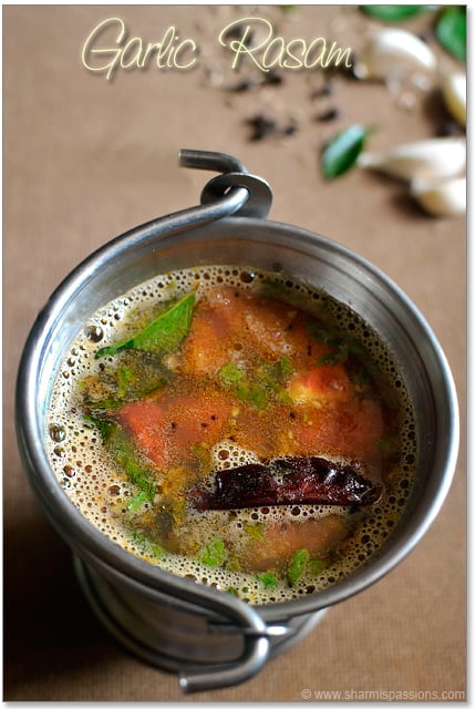 Poondu Rasam Recipe   Garlic Rasam Recipe - 64