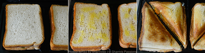 Veg Bread Sandwich Recipe - Step2