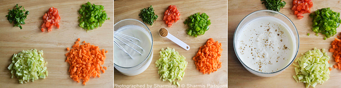 Mixed Vegetable Raita Recipe - Step1