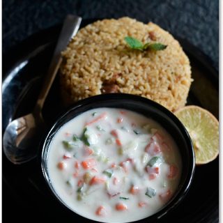 Veg Raita Recipe | Vegetable Raita Recipe - Sharmis Passions