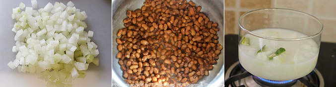 cook ashgourd and cowpeas