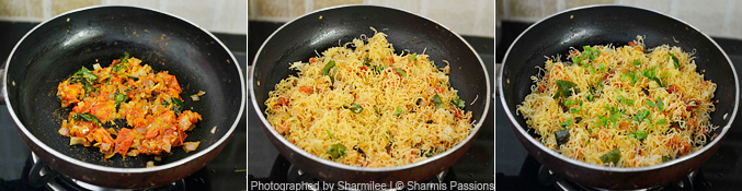 How to make masala idiyappam - Step3