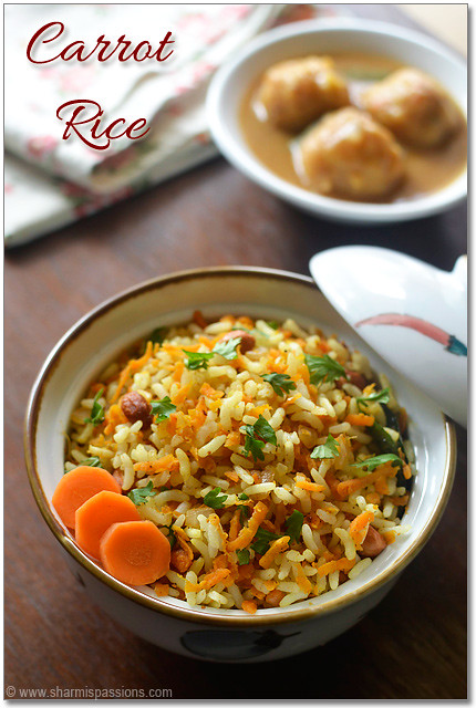 Carrot Rice Curry Recipe