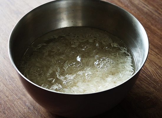 Chana dum biryani recipe soak rice