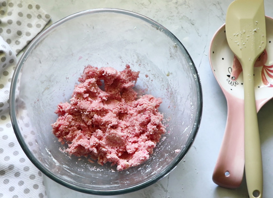 add pink color to one half