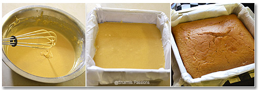 Eggless Custard Powder Snack Cake Step3