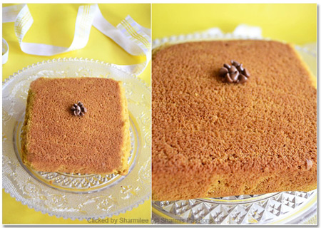 Eggless Custard Powder Snack Cake Recipe