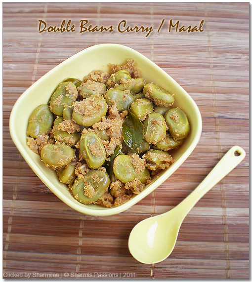 Double Beans Curry / Masal Sharmis Passions