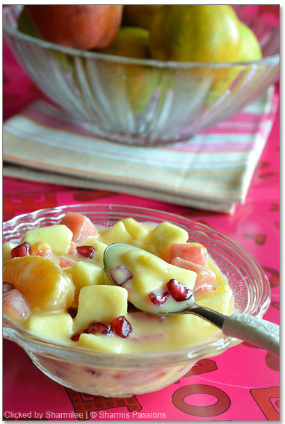 Fruit Salad with Custard Recipe