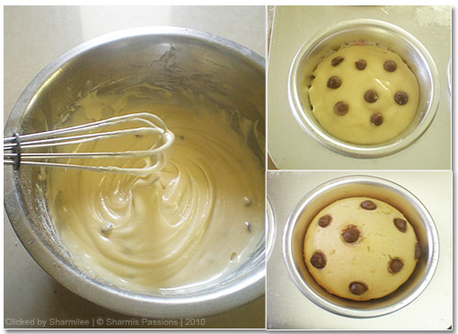 Eggless Vanilla Chocolate Chips Cupcakes Recipe
