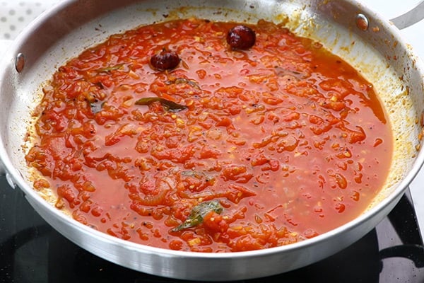 add water, let it boil
