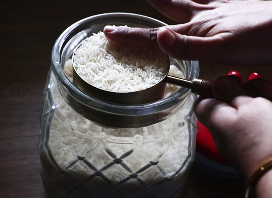 cook basmati rice measure rice