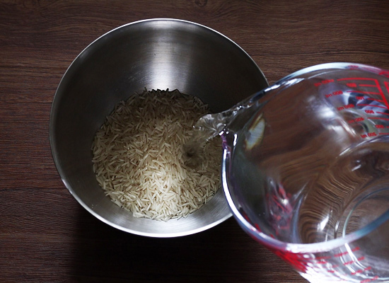add water to basmati rice