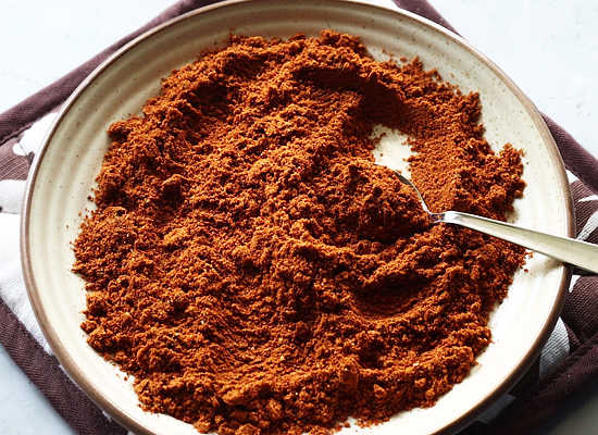 tandoori masala powder recipe transfer and cool down
