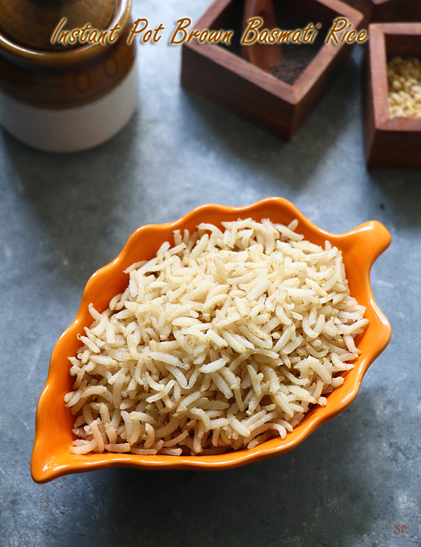 Instant pot brown basmati rice recipe