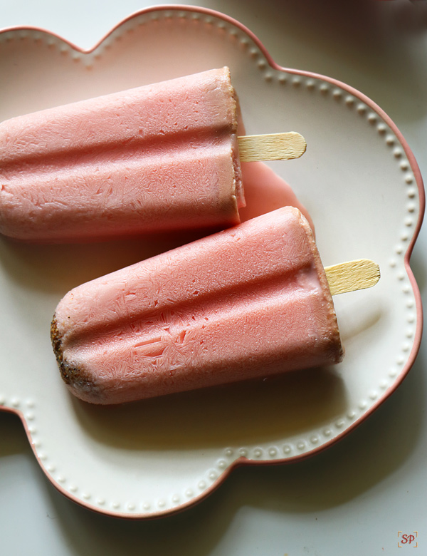 rose thandai popsicles recipe