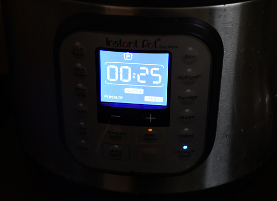 set pressure cook mode