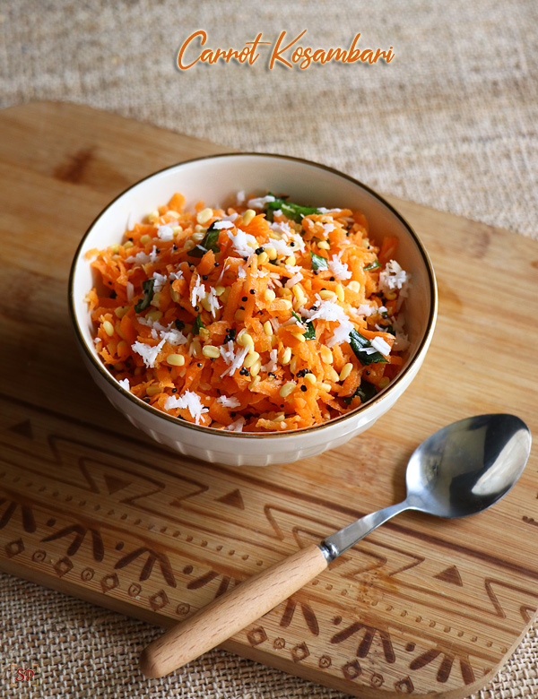 carrot kosambari recipe