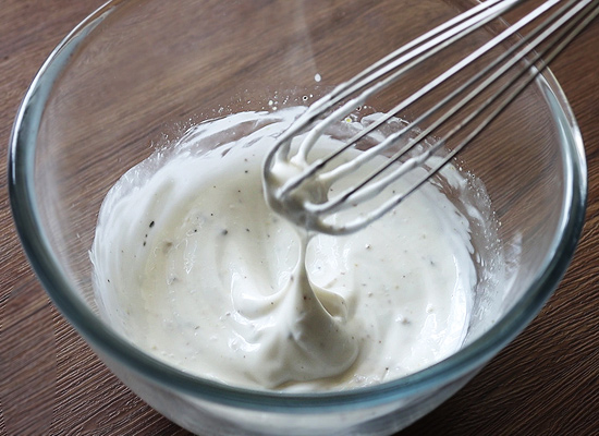 mix well using a whisk
