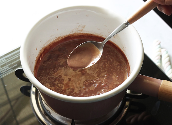 hot chocolate ready