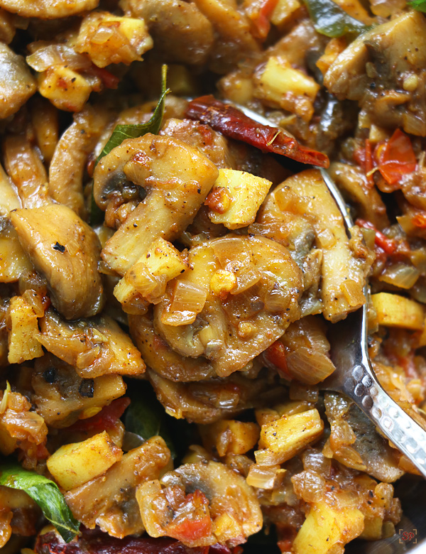 Pallipalayam Mushroom Fry Recipe