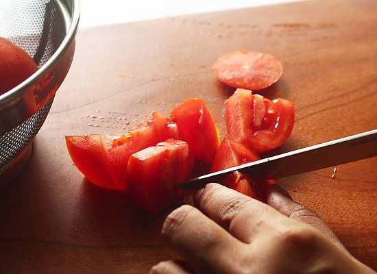 Pizza Pasta Sauce Recipe cut tomatoes