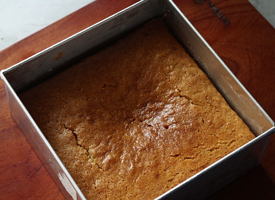 carrot cake recipe baked, cool down