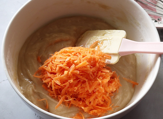 add grated carrots